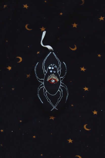 Hourglass Spider Cotton + Lavender Filled Ornament