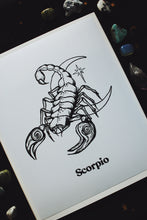 Load image into Gallery viewer, The Scorpio Zodiac Print
