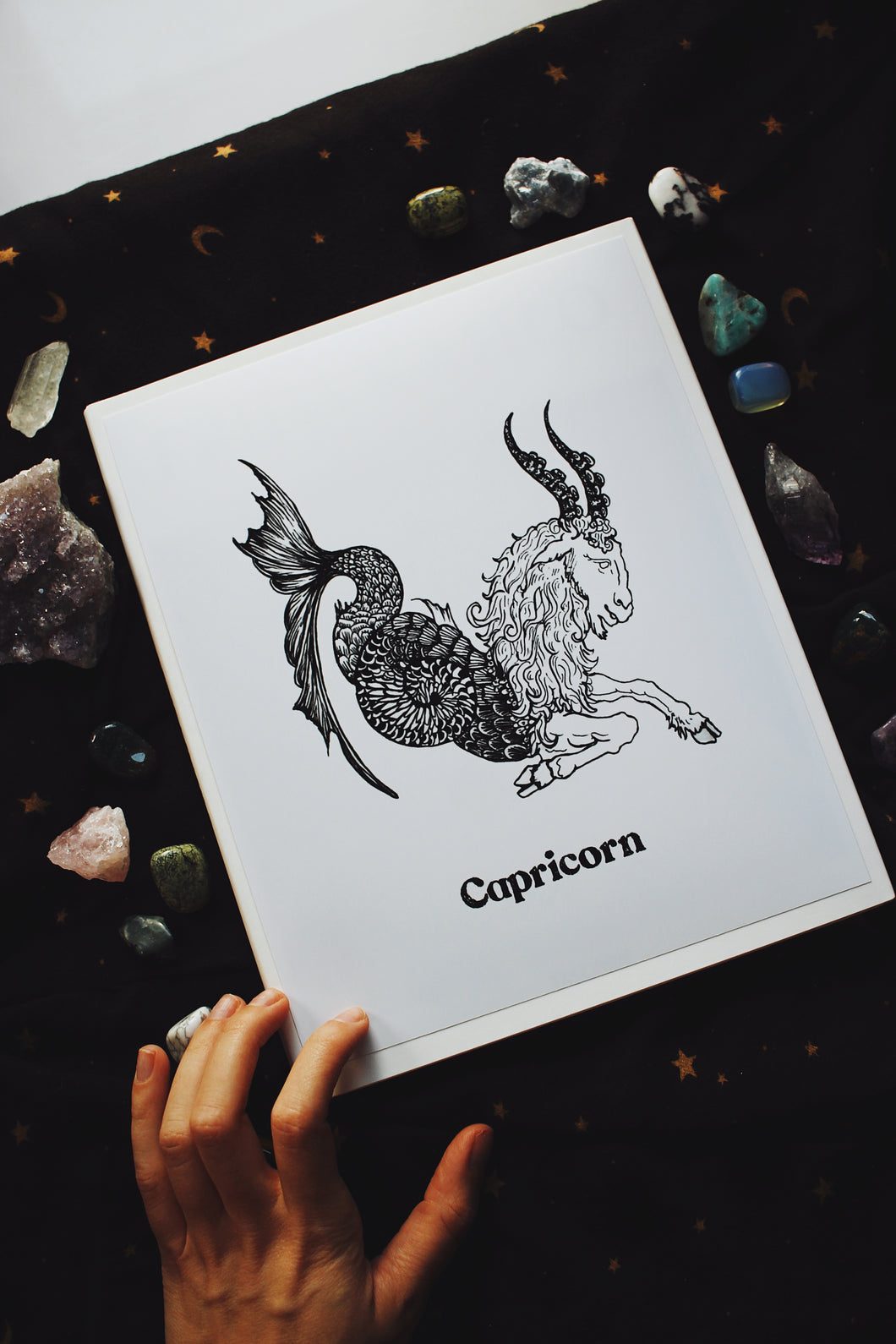 The Capricorn Zodiac Print