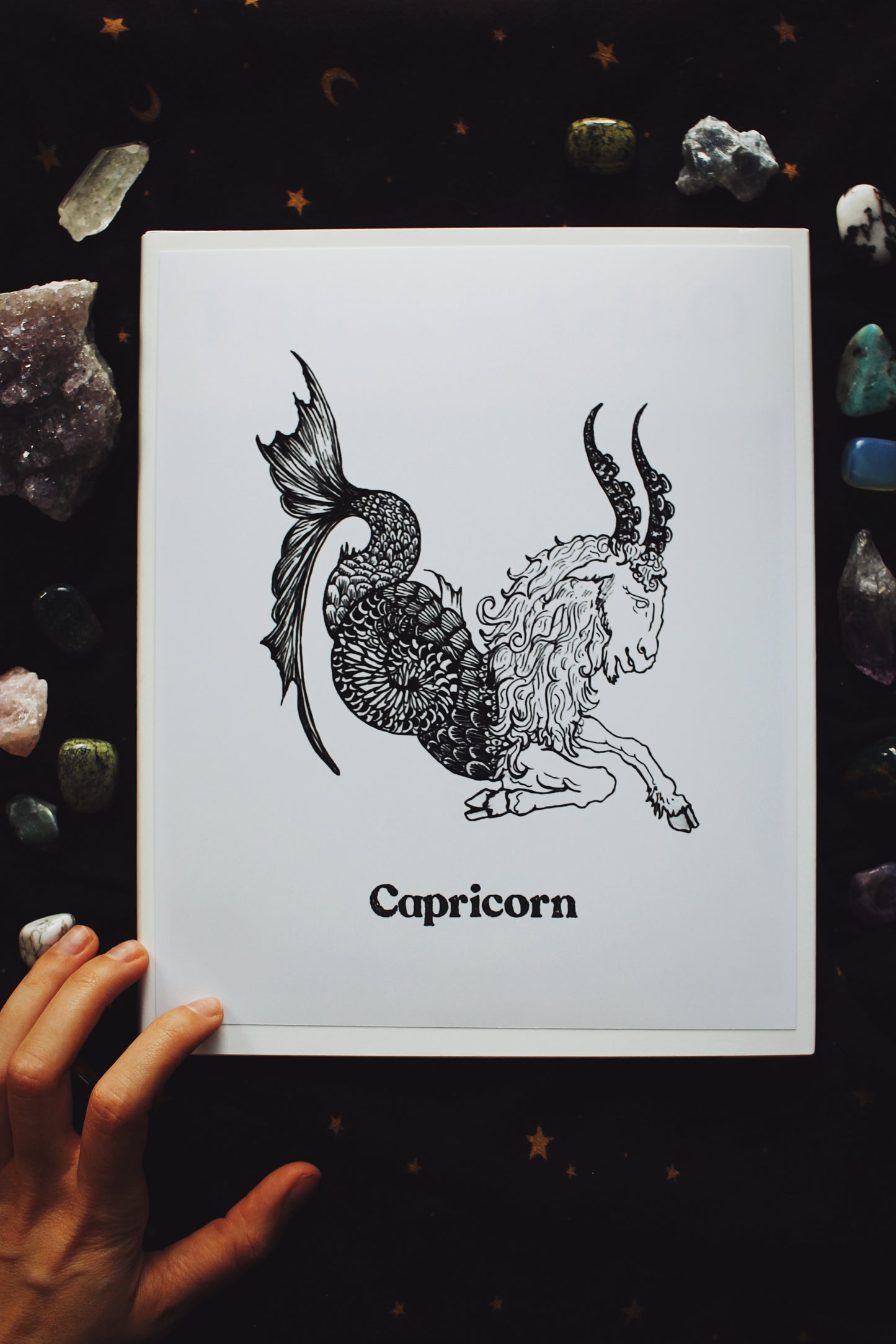 The Capricorn Zodiac Print