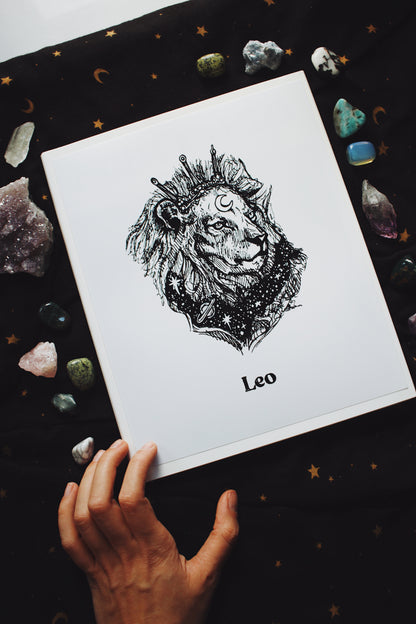 The Leo Zodiac Print