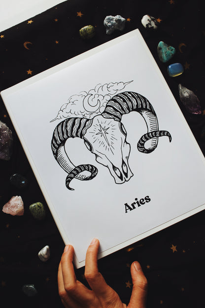 The Aries Zodiac Print