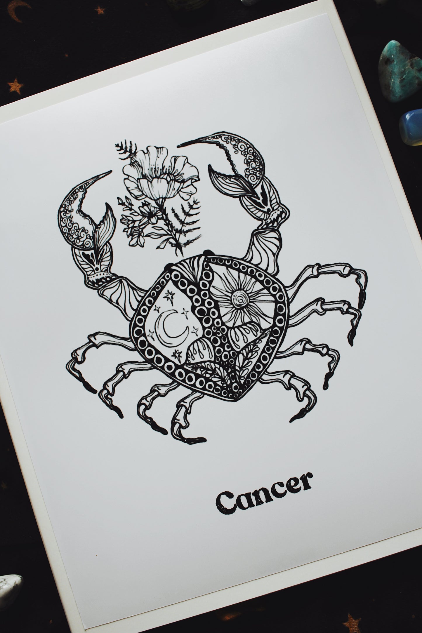 The Cancer Zodiac Print