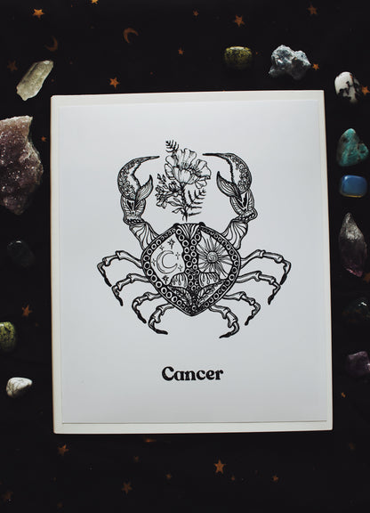 The Cancer Zodiac Print