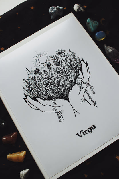 The Virgo Zodiac Print