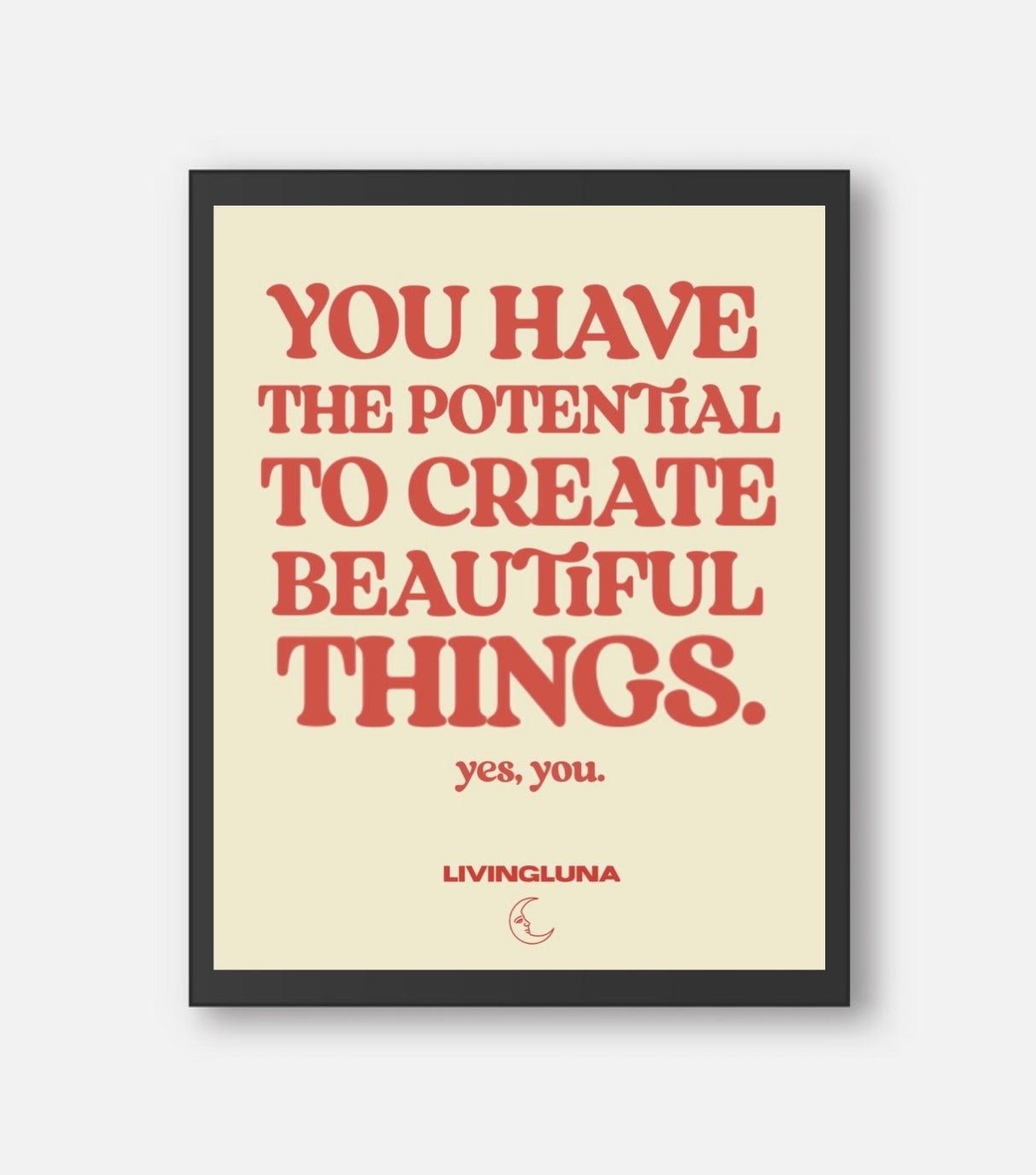 Beautiful Things Poster in Cream