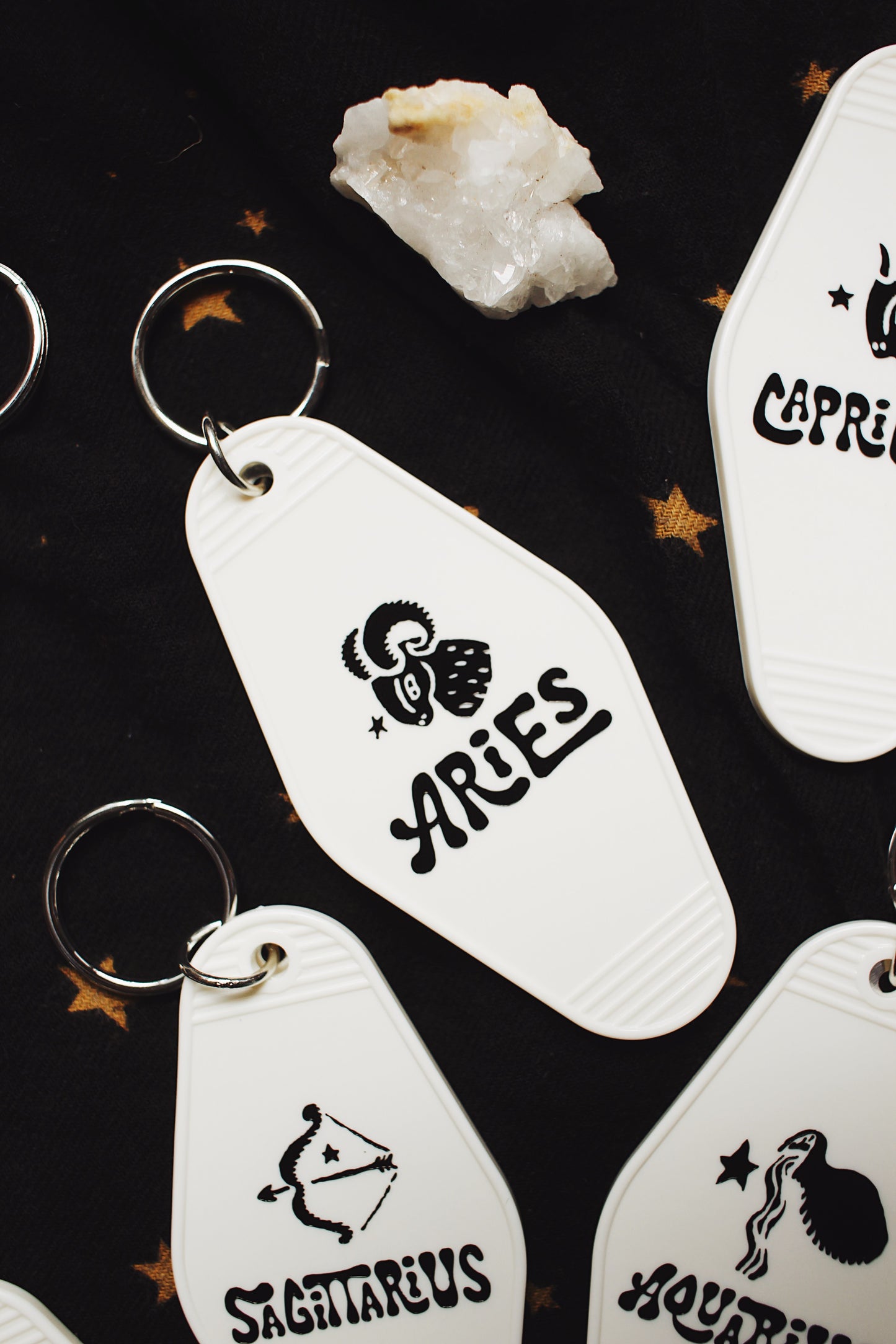 Aries Zodiac Sign Keychain