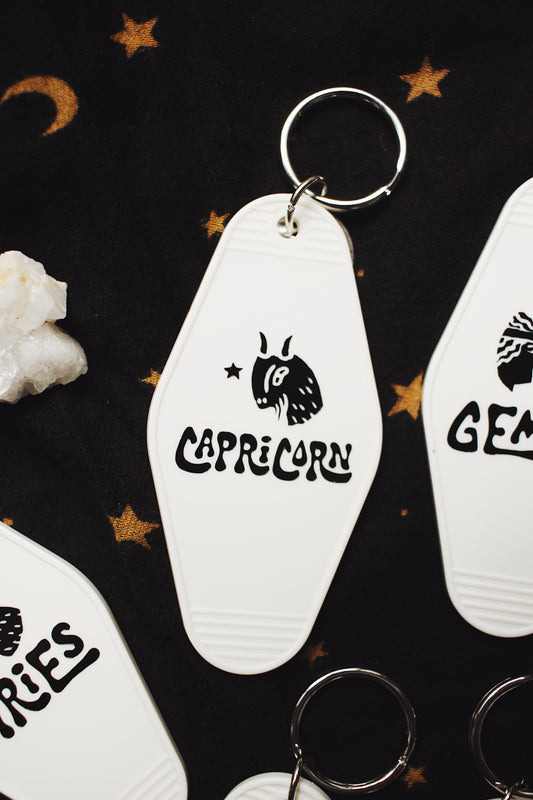 Capricorn Zodiac Sign Keychain