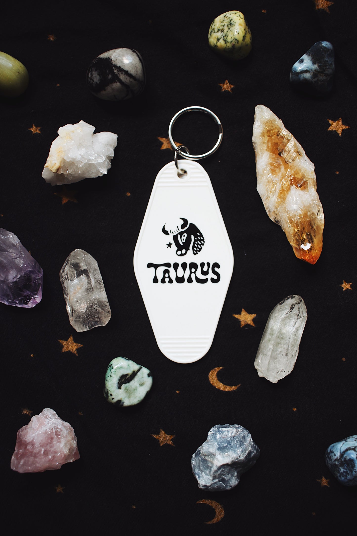 Taurus Zodiac Sign Keychain