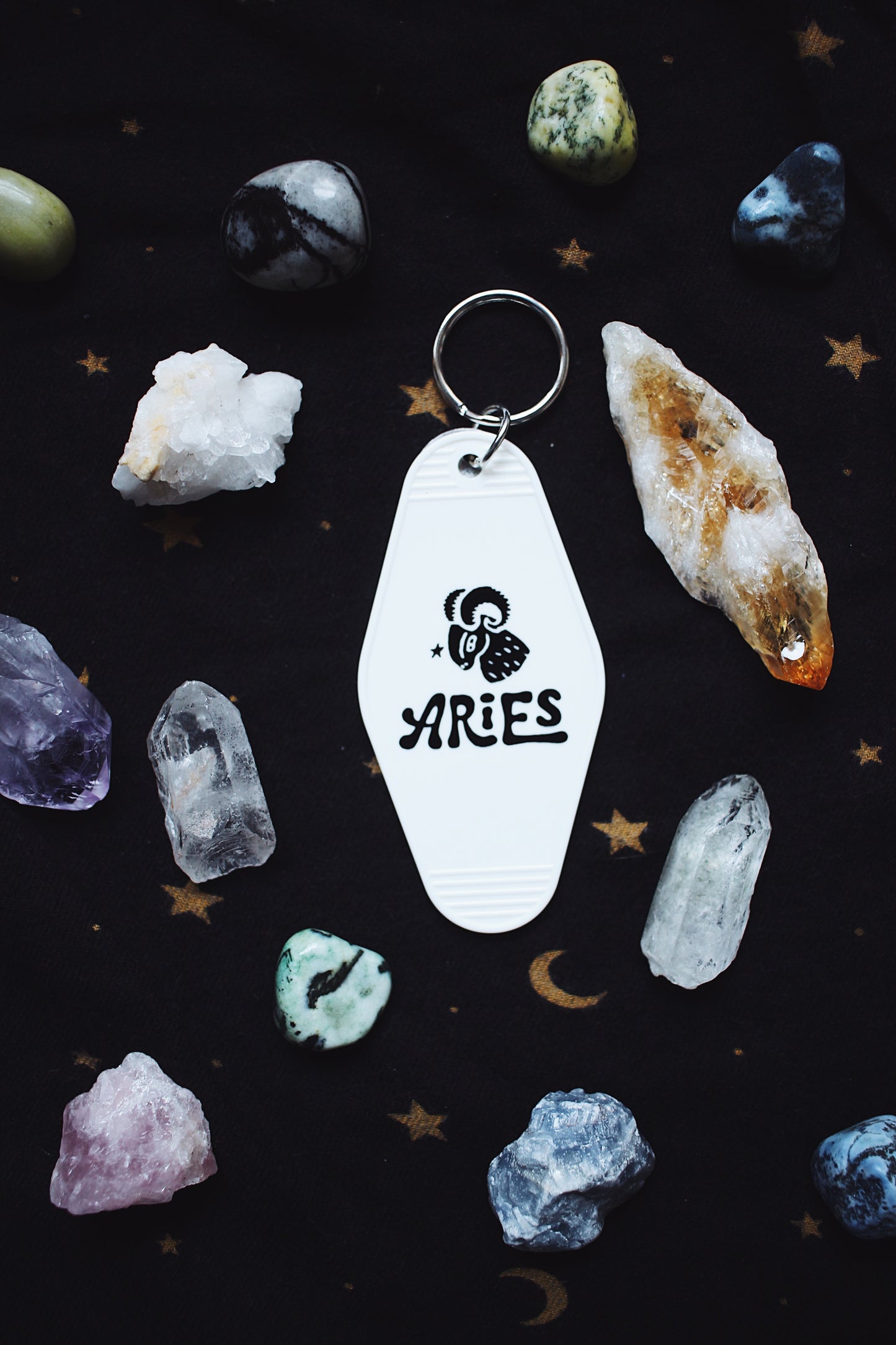 Aries Zodiac Sign Keychain