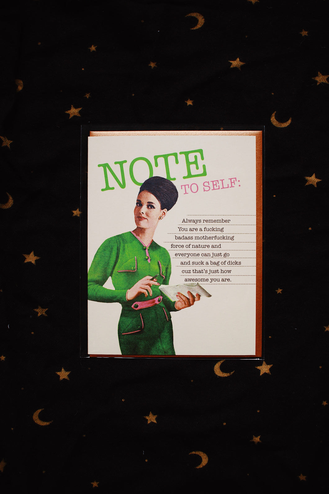 Note to Self Greeting Card
