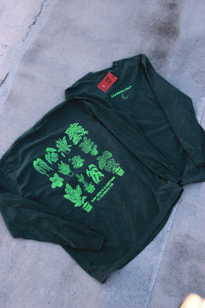 Plant Lover Long Sleeve in Forest Green