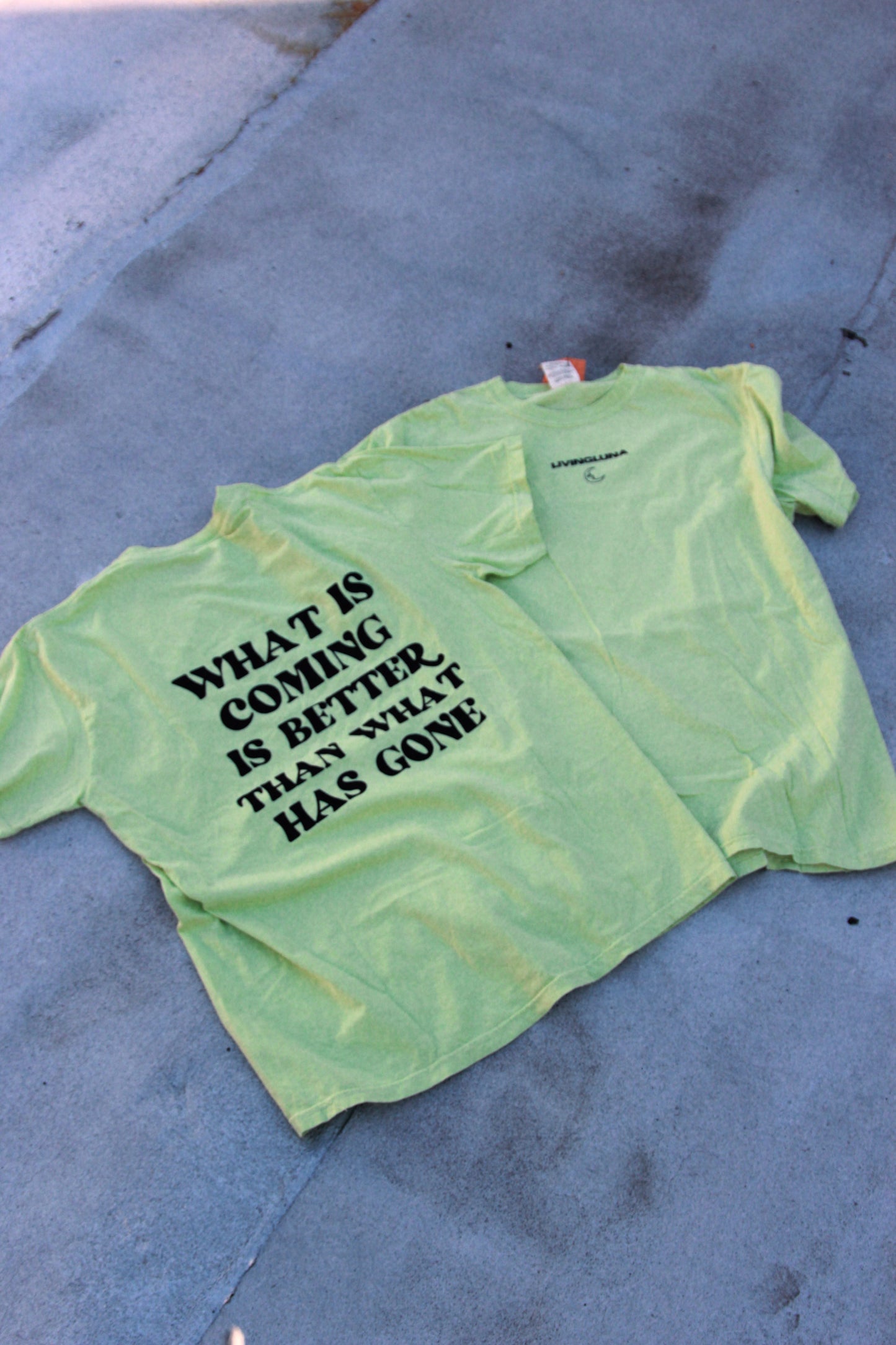 What Is Coming Shirt in Lime