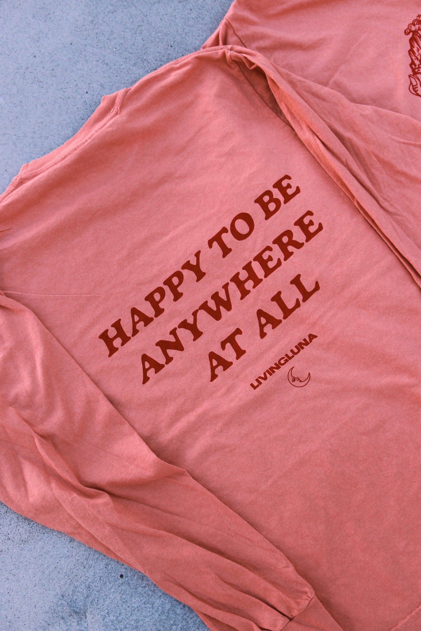 Happy to Be Anywhere At All Long Sleeve in Orange